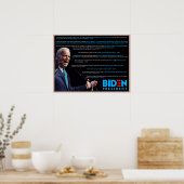 Biden 2020 Citaten over het Poster van Race (Keuken)