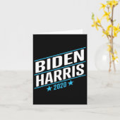 Biden 2020 en Kamala Harris op de One Ticket 2 Kaart (Gele Bloem)