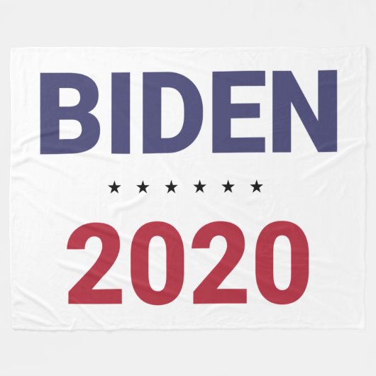 Biden 2020 fleece deken (Voorkant (Horizontaal))