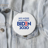BIDEN 2020 - Geen malarky meer Ronde Button 4,0 Cm (In situ)