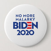 BIDEN 2020 - Geen malarky meer Ronde Button 4,0 Cm (Voorkant)