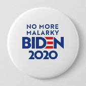 BIDEN 2020 - Geen Onzin Meer Ronde Button 4,0 Cm (Voorkant)