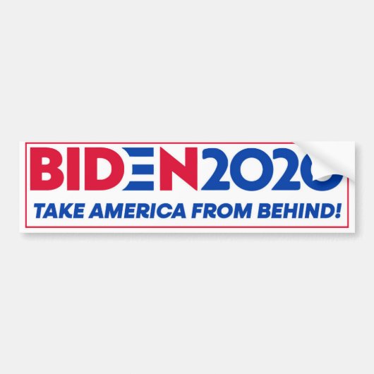 Biden 2020 - Haal Amerikaan van achteren Bumpersticker (Voorkant)