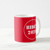 Biden 2020 Helder Rood & Wit Koffiemok (Voorkant rechts)