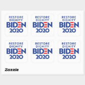 BIDEN 2020 - Herstelwaardigheid Vierkante Sticker (Vel)