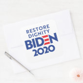 BIDEN 2020 - Herstelwaardigheid Vierkante Sticker (Envelop)