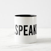 Biden 2020, ik spreek Kamal Harris Quote Tweekleurige Koffiemok (Center)