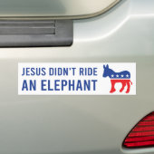 Biden 2020 - Jezus riep geen olifant Bumpersticker (Op auto)