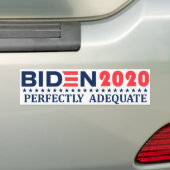 Biden 2020: PERFECTIEF ADEQUATE Bumpersticker (Op auto)