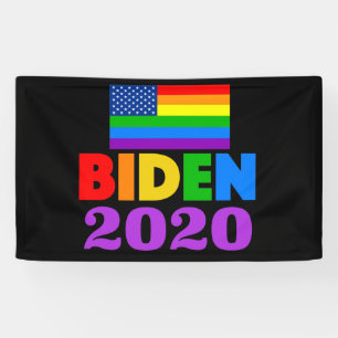Biden 2020 Rainbow Gay Pride Spandoek