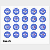 BIDEN 2020 - Ridin met Biden Ronde Sticker (Vel)