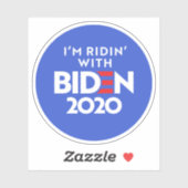 BIDEN 2020 - Ridin met Biden Sticker (Vel)