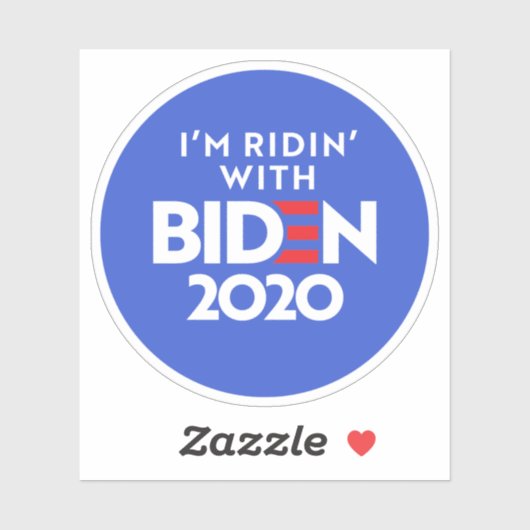 BIDEN 2020 - Ridin met Biden Sticker (Vel)