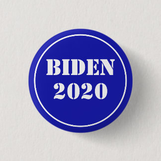 Biden 2020 Royal Blue & White Ronde Button 3,2 Cm