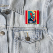 Biden 2020 vierkante button 5,1 cm (In situ)
