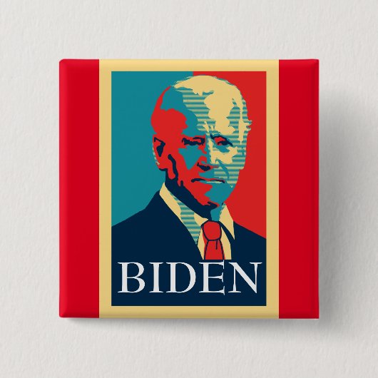 Biden 2020 vierkante button 5,1 cm (Voorkant)