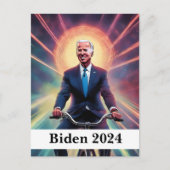 Biden 2024 Fietser Briefkaart (Voorkant)