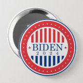 Biden 2024 ronde button 4,0 cm (Voorkant /achterkant)