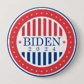 Biden 2024 ronde button 4,0 cm (Voorkant)