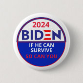 Biden 2024 ronde button 5,7 cm (Voorkant)