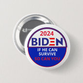 Biden 2024 ronde button 5,7 cm (Voorkant /achterkant)