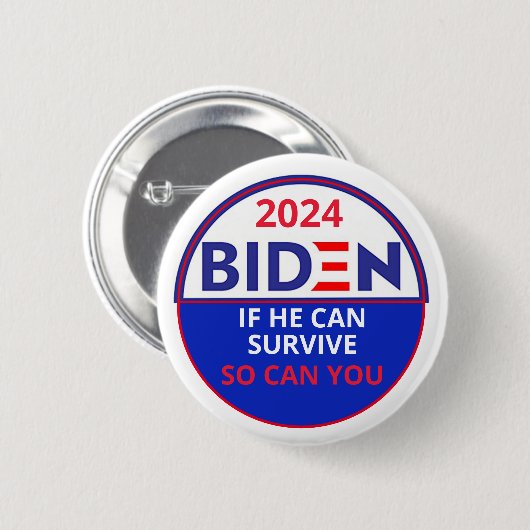 Biden 2024 ronde button 5,7 cm (Voorkant /achterkant)