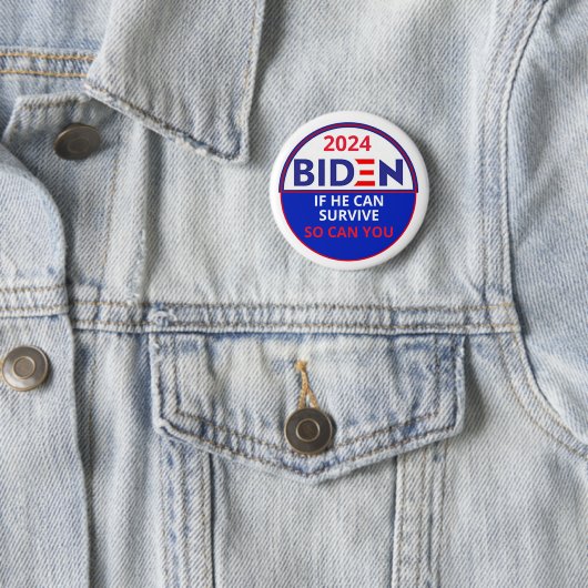 Biden 2024 ronde button 5,7 cm (In situ)