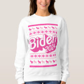 Biden 2024 Roze Kersttrui Trui (Voorkant)