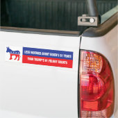 BIDEN 2024 Trump 91 Misdrijf telt Bumpersticker (Op Truck)