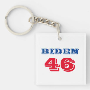 Biden 46 Collegiate Style Sleutelhanger