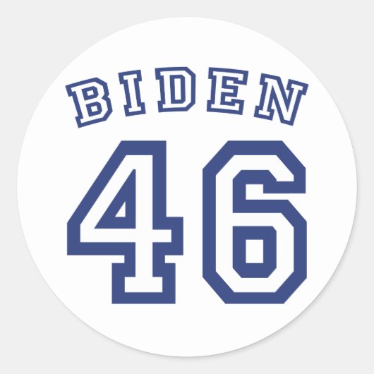 BIDEN 46 RONDE STICKER (Voorkant)