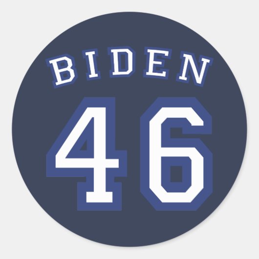 BIDEN 46 RONDE STICKER (Voorkant)