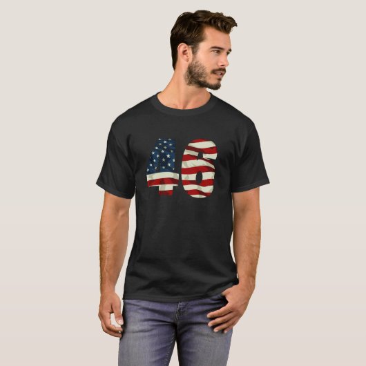 Biden 46 - Verkozen publiek Joe Biden 46th T-shirt (Voorkant volledig)