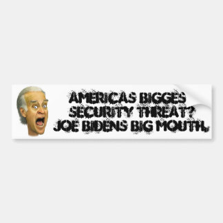 Biden AMERICAS BIGGESTET BEVEILIGINGSDREAT Bumpersticker