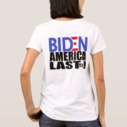 BIDEN AMERIKA LAATSTELIJK GEAR HET GROOTSTE PRESID T-SHIRT (Achterkant)