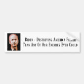 Biden - Amerikaanse Bumpersticker vernietigen (Voorkant)