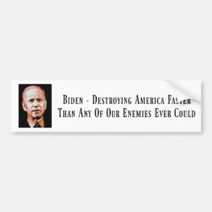 Biden - Amerikaanse Bumpersticker vernietigen
