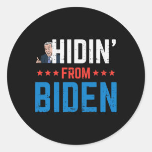Biden Anti-Biden Harris Creepy Joe Republikein Ronde Sticker