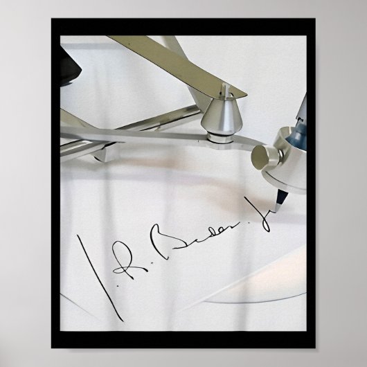 Biden Autopen Handtekening Grappig Poster (Voorkant)