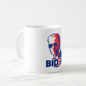Biden Aviator Sunbril Scribble Joe Biden 2020 Koffiemok (Voorkant links)