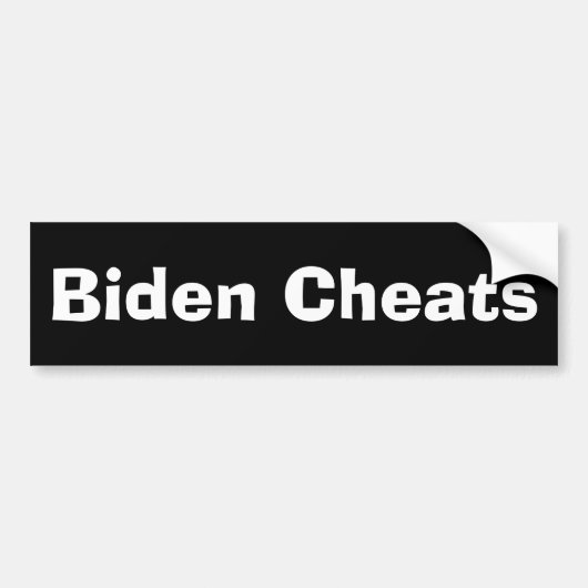 Biden Bedriegt Bumpersticker (Voorkant)