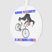 Biden Bike Bicycle Het land runnen is als van de g Ornament (voorkant)