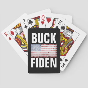BIDEN BUCK FIDEN GRAPPIGE SPEELKAARTEN