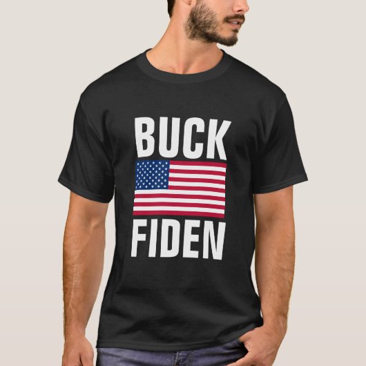 BIDEN BUCK FIDEN-T-shirts met kerstfeest en onderb T-shirt (Voorkant)