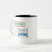 Biden Burrito-Mok in kleur Tweekleurige Koffiemok (Voorkant links)