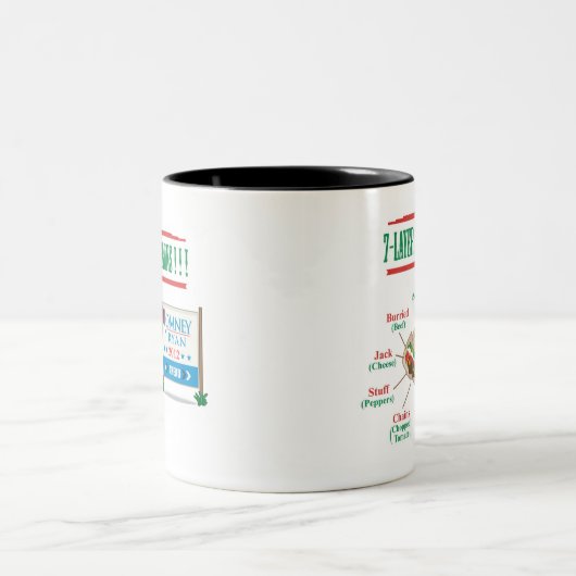 Biden Burrito-Mok in kleur Tweekleurige Koffiemok (Center)