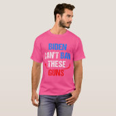 Biden Cant Ban Deze Pistolen Funny Fitness Gym Ant T-shirt (Voorkant volledig)