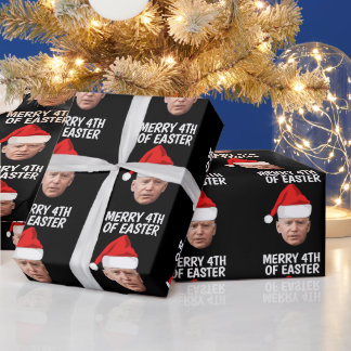 BIDEN CHRISTMAS MERRY 4TH EASTER WRAPPING PAPER CADEAUPAPIER