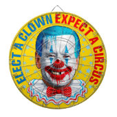 Biden clown gezicht Grappige anti Biden pro troef  Dartbord (Voorkant)