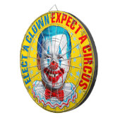 Biden clown gezicht Grappige anti Biden pro troef Dartbord (Voorkant Rechts)